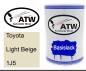 Preview: Toyota, Light Beige, 1J5: 500ml Lackdose, von ATW Autoteile West.